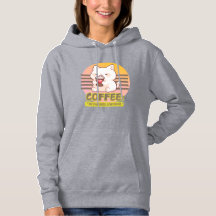 Katze mit einem Zitat aus einer Kaffeetasse