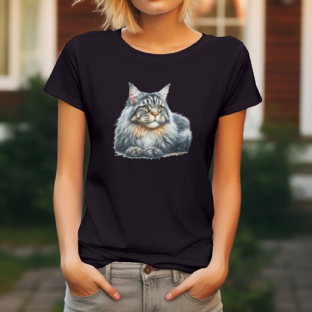 Katze mit Eleganz im Wasser T-Shirt (Von Creator hochgeladen)