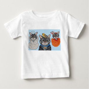 Katze mit Engel und Teufel Baby T-shirt