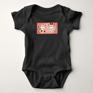 KATZE MIT FACE MASK BABY BODY ANZUG STRAMPLER