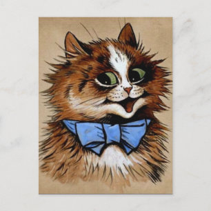 Katze mit Fliege Postkarte