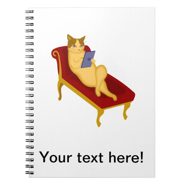 Katze mit Gadget-Clipart Notizblock (Vorderseite)