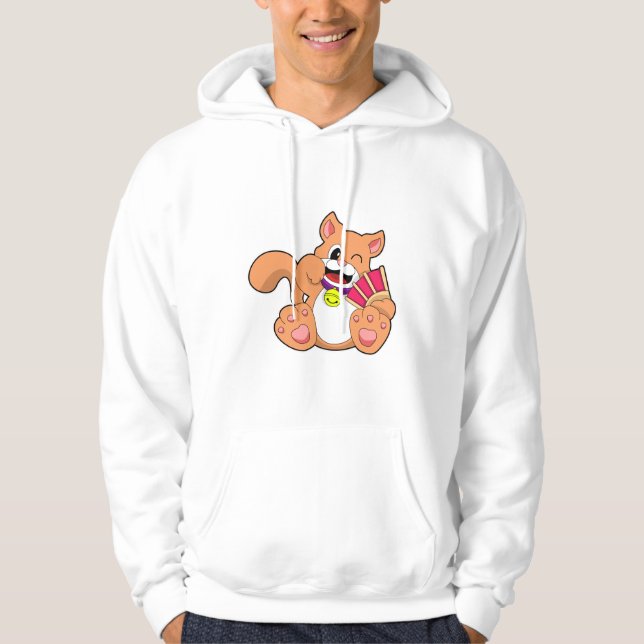 Katze mit Glocke Hoodie (Vorderseite)