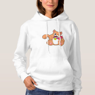 Katze mit Glocke Hoodie