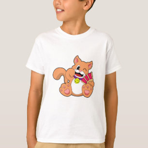 Katze mit Glocke T-Shirt