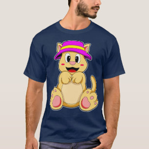 Katze mit Hut T-Shirt