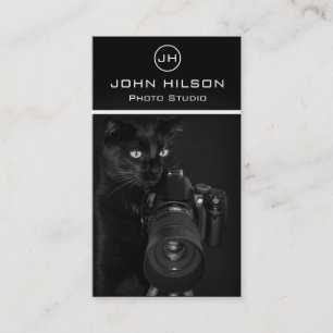 Katze mit Kamera - Fotograf-Visitenkarte Visitenkarte