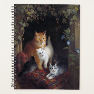 Katze mit Kätzchen Henriette Knip 1844 Planer