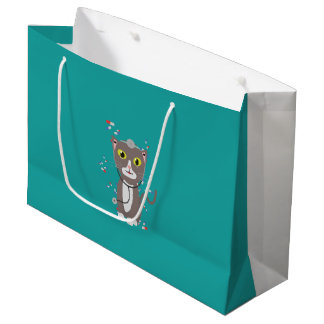 Katze mit medizinischer Ausrüstung Große Geschenktüte