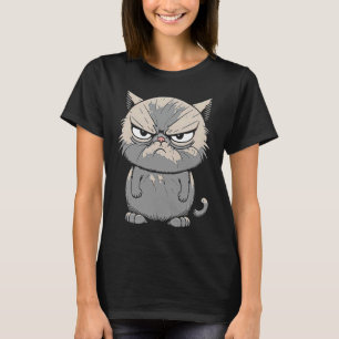 Katze mit Meh-Haltung T-Shirt