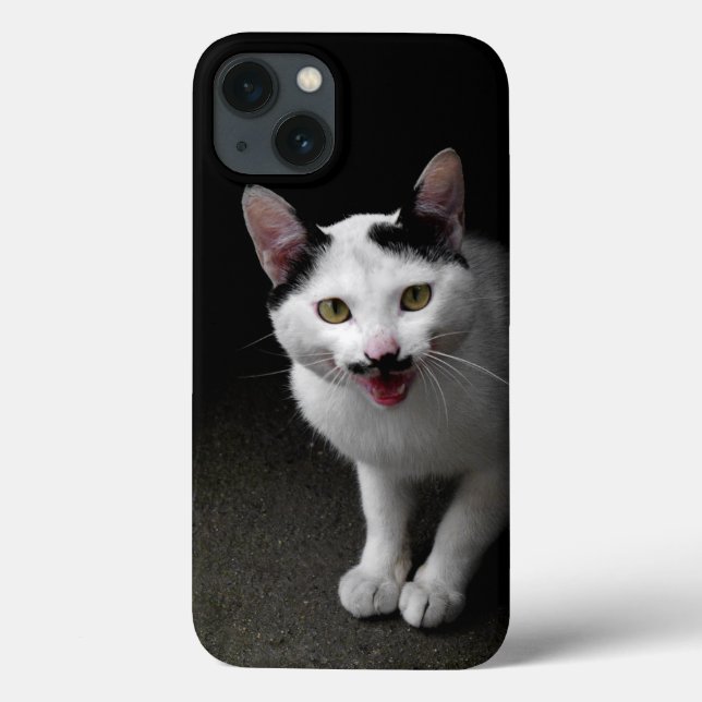 Katze mit Mustache Case-Mate iPhone Hülle (Rückseite)