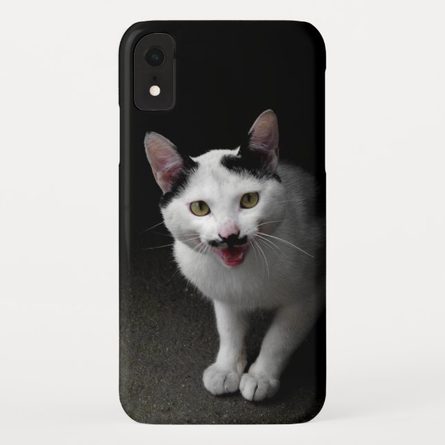 Katze mit Mustache Case-Mate iPhone Hülle (Rückseite)