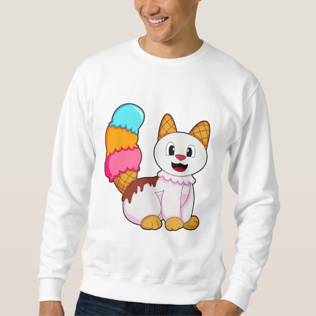 Katze mit Popsikel Sweatshirt (Vorderseite)