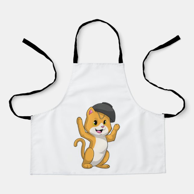 Katze mit Ramen Bowl Schürze (Vorderseite)