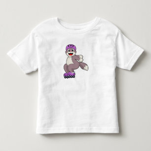 Katze mit Roller-Skaten Kleinkind T-shirt