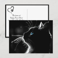 Katze mit Rücklicht-Glow-Tier-Mitgefühl Verlust