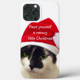 Katze mit Santa's Hat Case-Mate iPhone Fall Hülle