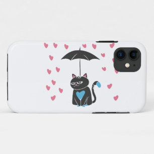 Katze mit Schirm auf dem Kopf - Wählen Sie die Far Case-Mate iPhone Hülle