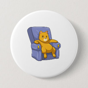 Katze mit Sofa Button