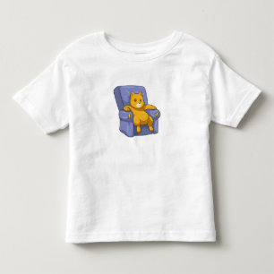 Katze mit Sofa Kleinkind T-shirt