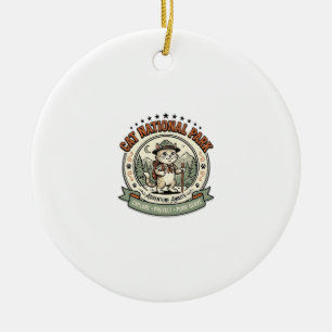 Katze Nationalpark Katze Nationalpark Poster Katze Keramik Ornament