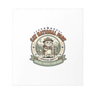 Katze Nationalpark Katze Nationalpark Poster Katze Notizblock
