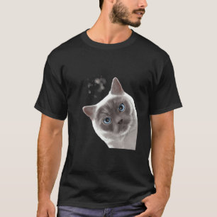 Katze Neugierige Britisch Kurzhaar T-Shirt