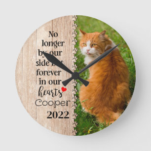 Katze nicht mehr auf unserer Seite, sondern für im Runde Wanduhr