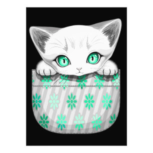 Katze Niedlich und spielerisch aus einem Pocket Fotodruck
