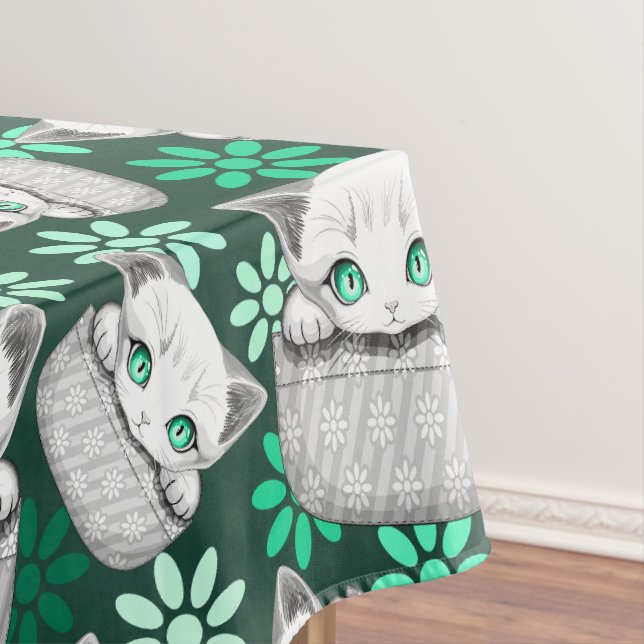 Katze Niedlich und spielerisch aus einem Pocket Tischdecke (Beispiel)