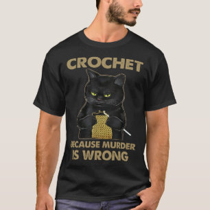 Katze Niedliche Katze häkelnd Katze Katzenbesitzer T-Shirt