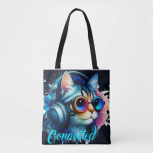 Katze niedliche lustige coole Cartoon Tiere Animat Tasche