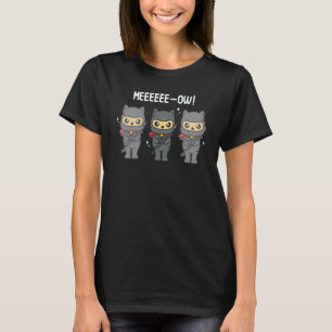 Katze Ninja Ninjas Karate Krieger Grafik T-Shirt