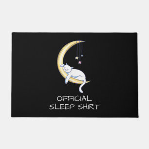 Katze offizielles Schlafshirt   Geschenk für Katze Fußmatte