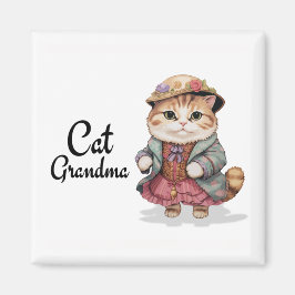 Katze Oma Magnet - Niedliches Sommergeschenk