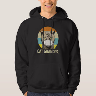 Katze Opa in Gesichtsmaske zum Tag der Toten Quara Hoodie