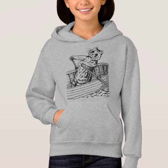 Katze paddeln, Louis Wain Hoodie (Vorderseite)