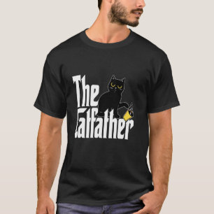 Katze Papa Der Katzenvater Süße schwarze Katzen Va T-Shirt