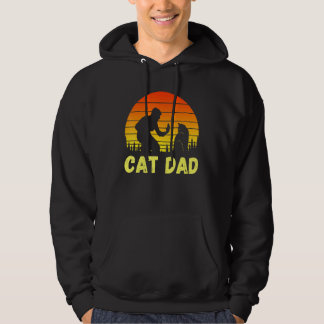Katze Papa Väter Tag Weihnachten Katzen Hoodie