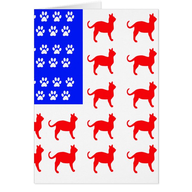 Katze + Paw-Flag (Vorne)