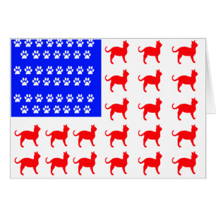 Katze + Paw-Flag