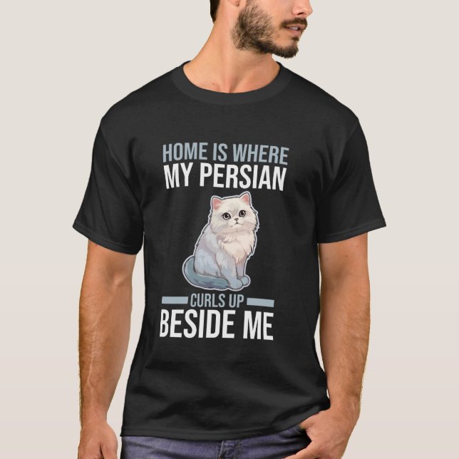 Katze Perser T-Shirt (Vorderseite)