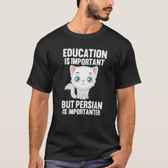 Katze Perser T-Shirt (Vorderseite)