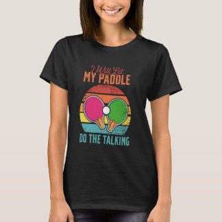 Katze Ping Pong Spieler - Paddle Spiel Sportturnie T-Shirt