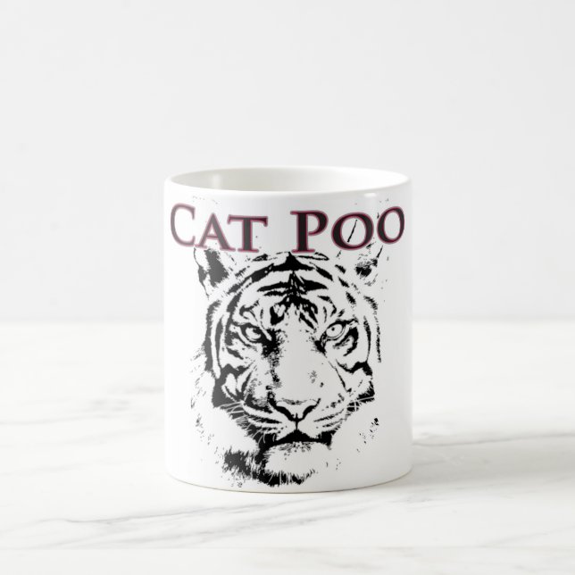 Katze Poo Kaffee-Tasse Kaffeetasse (Mittel)
