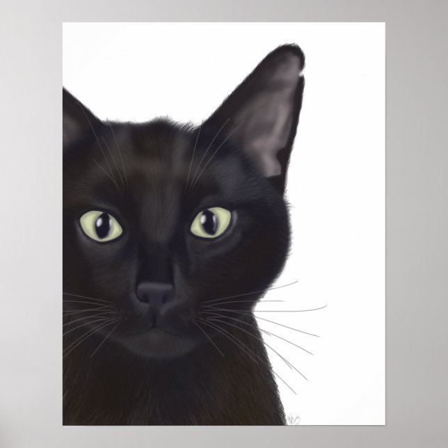 Katze, Portrait von Gus Poster (Vorne)