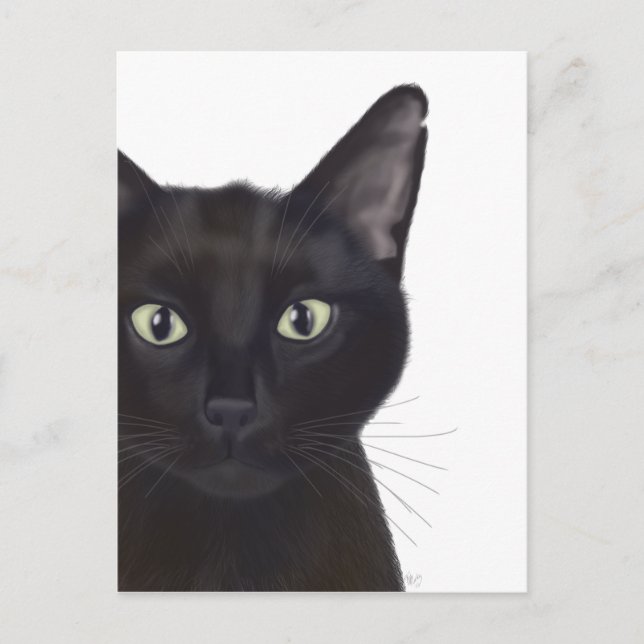 Katze, Portrait von Gus Postkarte (Vorderseite)