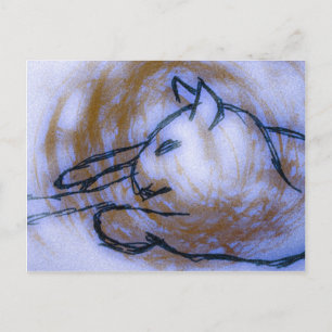 Katze Postkarte
