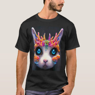 Katze Punk Cyborg Männer Frauen Jungen Mädchen 4 T-Shirt