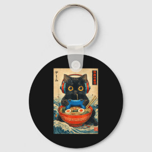 Katze Ramen Japanische Lustige Grafische T-Shirts Schlüsselanhänger